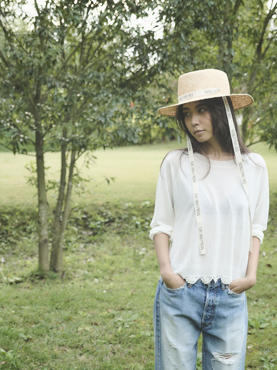 LACEMAKING SEE-THROUGH KNIT(C0013-E1CR01)