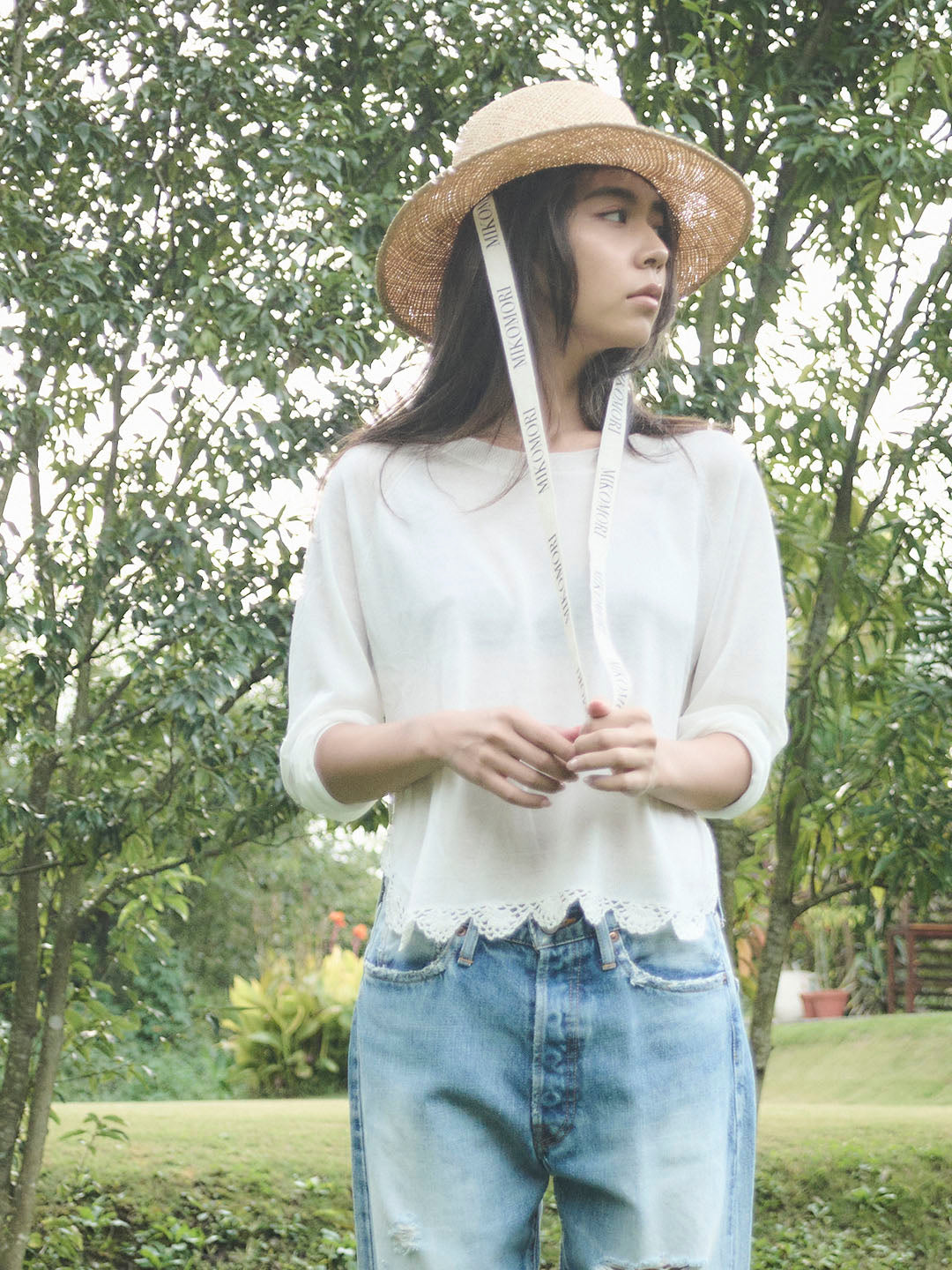 LACEMAKING SEE-THROUGH KNIT(C0013-E1CR01)