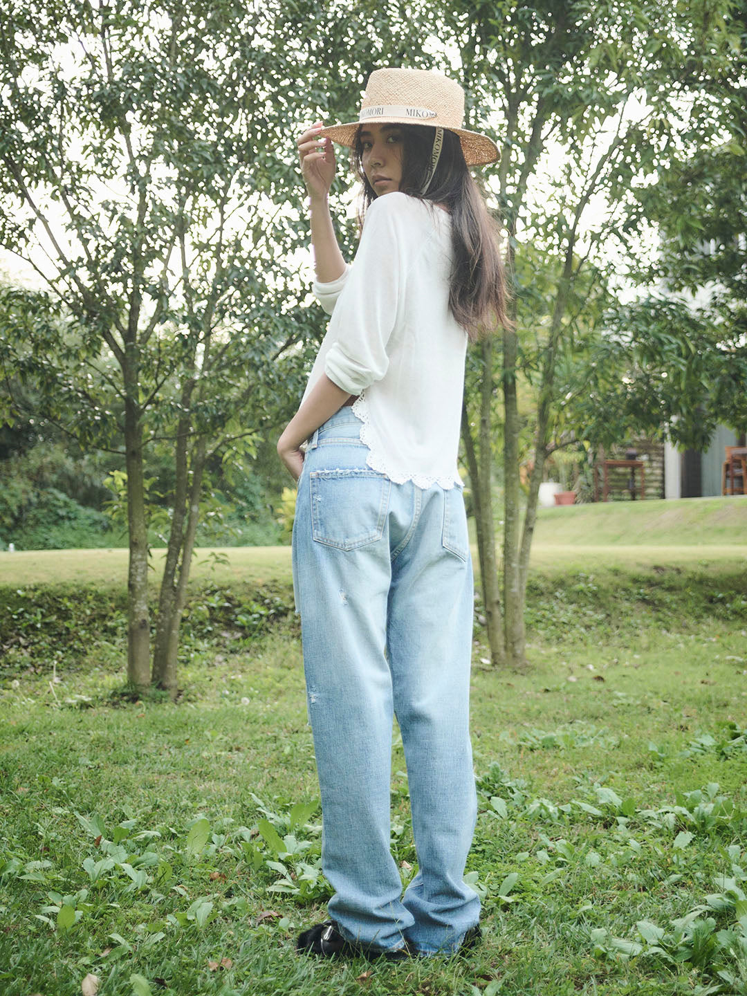 LACEMAKING SEE-THROUGH KNIT(C0013-E1CR01)