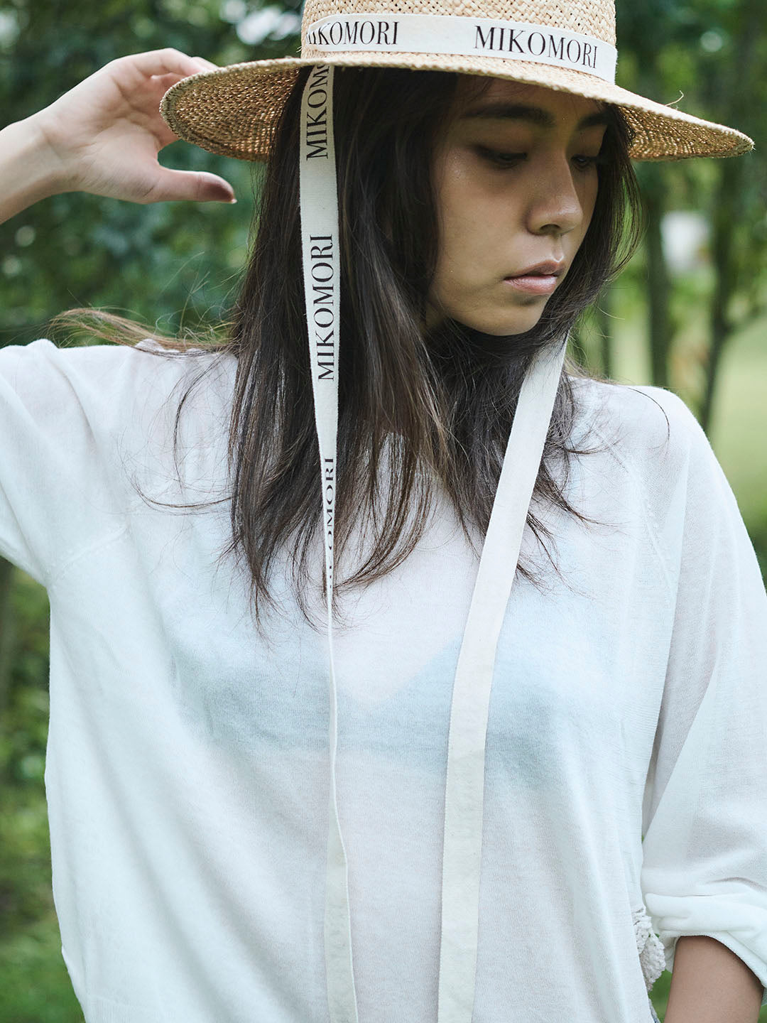 LACEMAKING SEE-THROUGH KNIT(C0013-E1CR01)