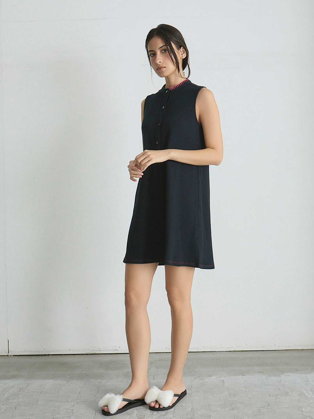 WAFFLE SLEEVELESS OP(C0431-HIC002)