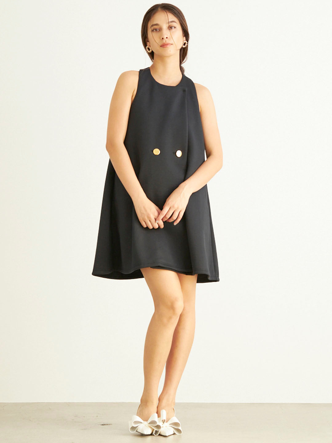 SLEEVELESS JACKET MINI OP(C0453-I1PL02)