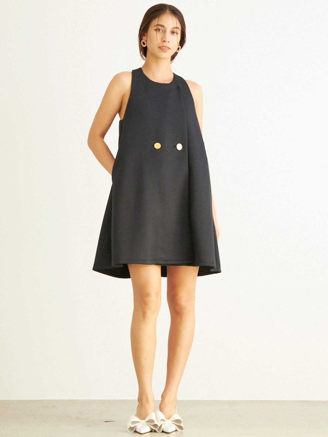 SLEEVELESS JACKET MINI OP(C0453-I1PL02)