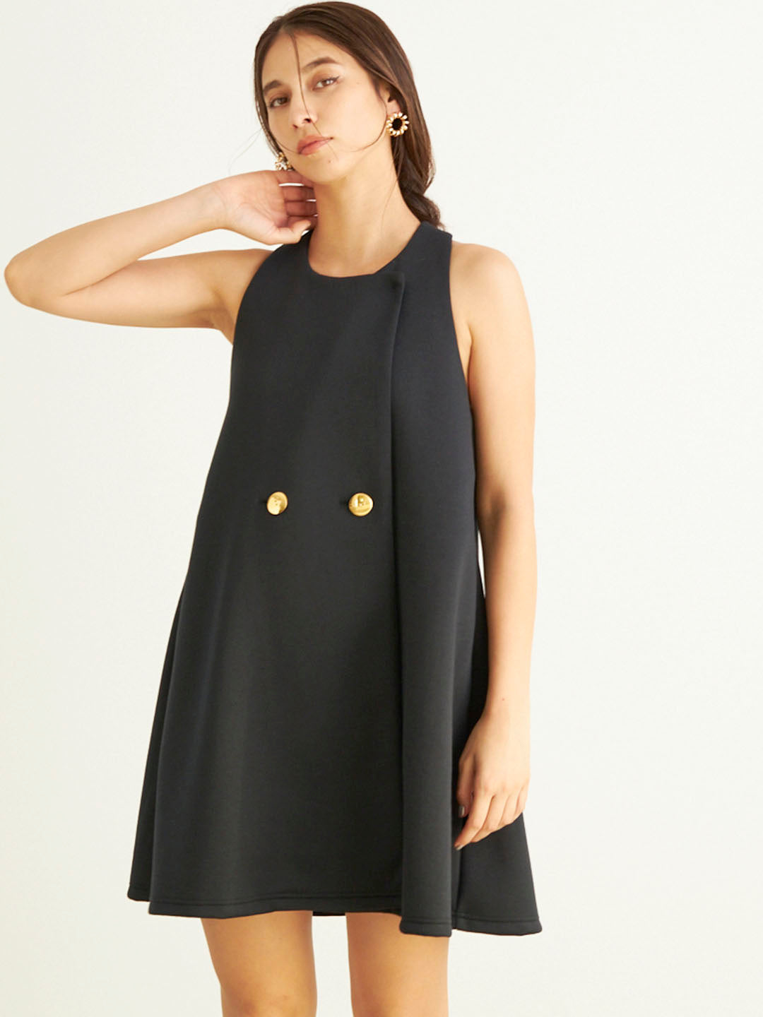 SLEEVELESS JACKET MINI OP(C0453-I1PL02)