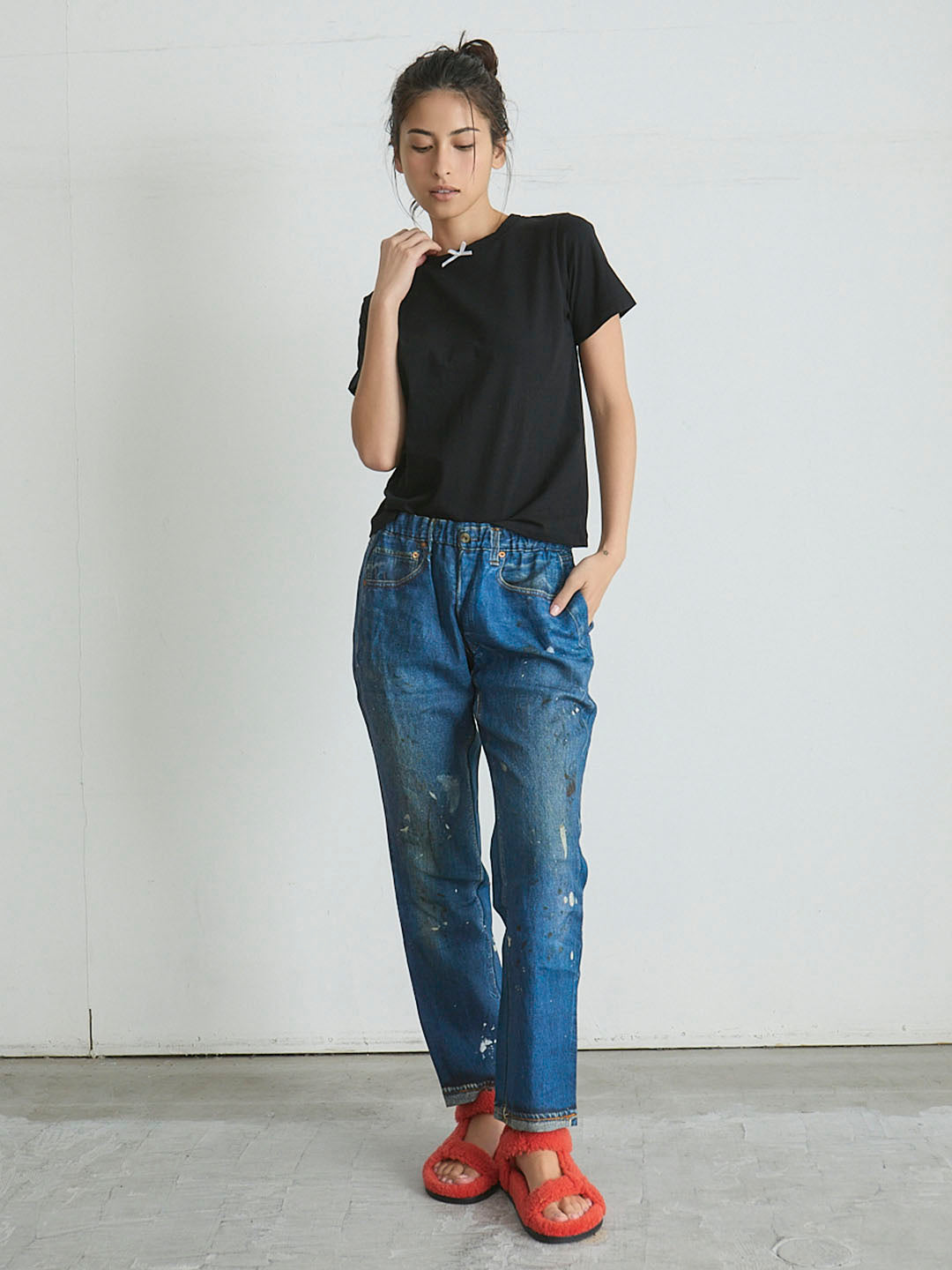 MINI RIBBON S/S TEE(C0489-J1CO03)