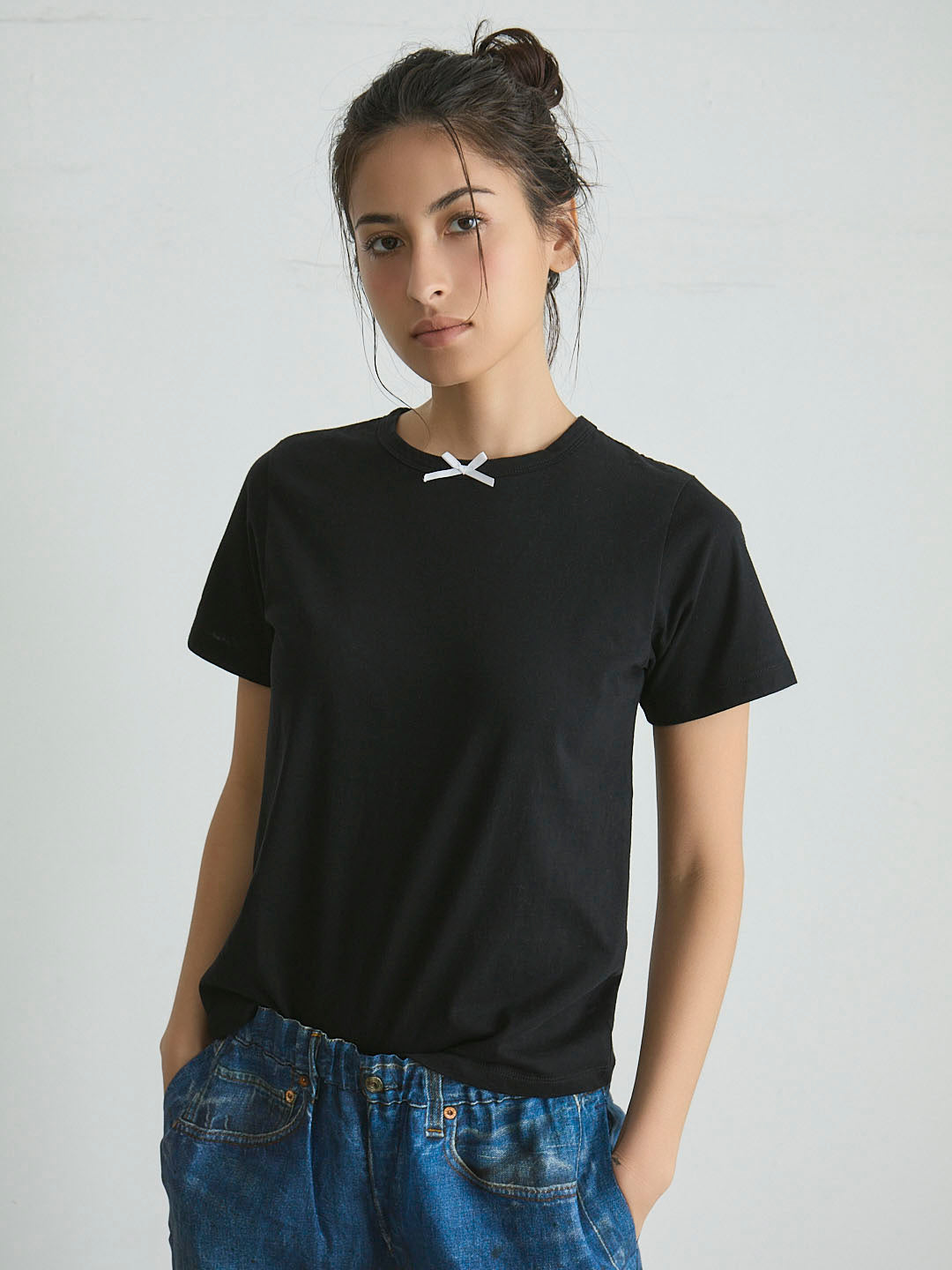 MINI RIBBON S/S TEE(C0489-J1CO03)