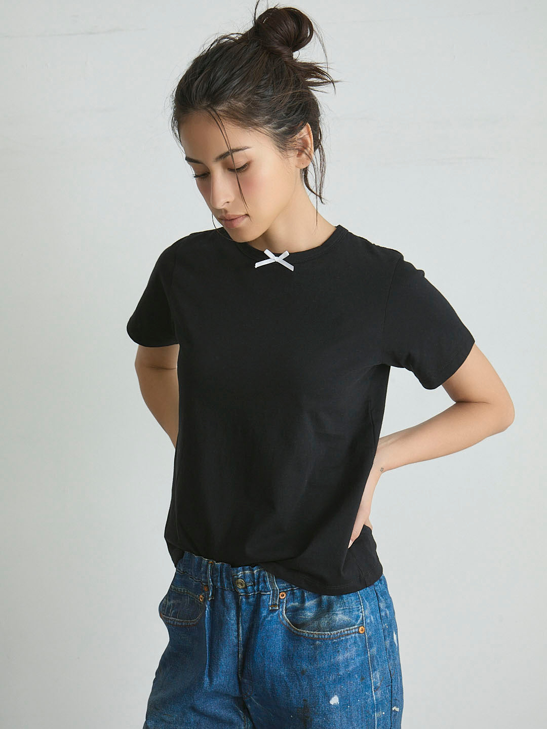 MINI RIBBON S/S TEE(C0489-J1CO03)