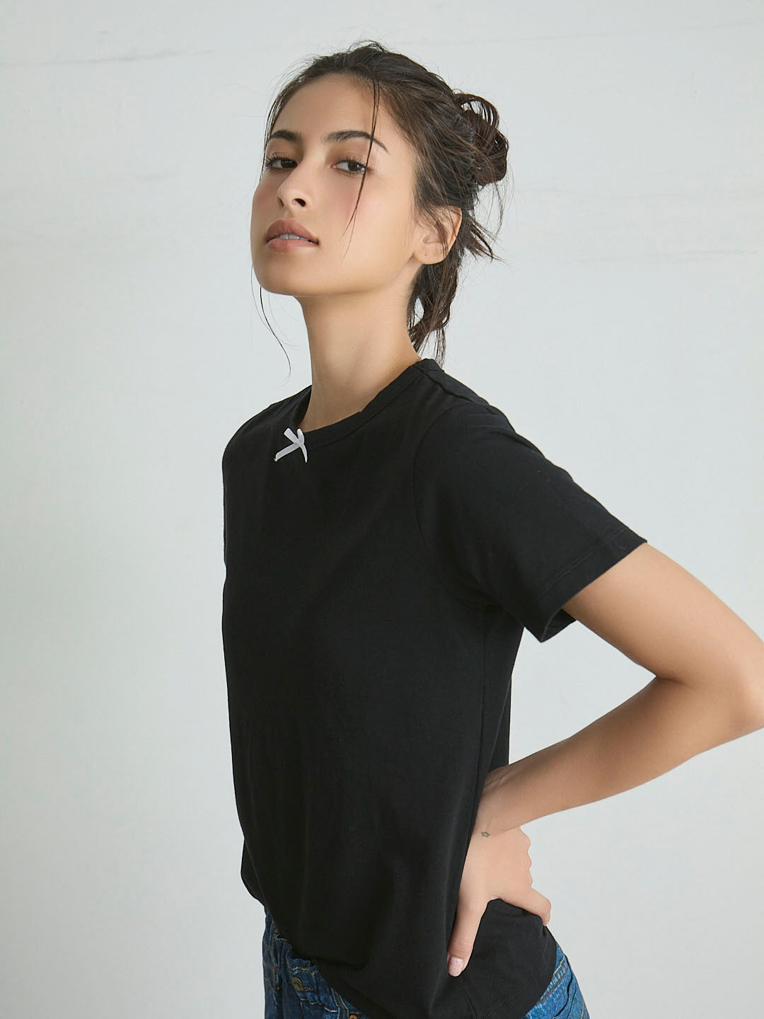 MINI RIBBON S/S TEE(C0489-J1CO03)