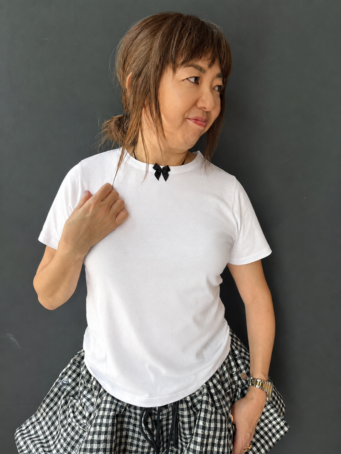 BIG RIBBON S/S TEE(C0489-J1CO03)