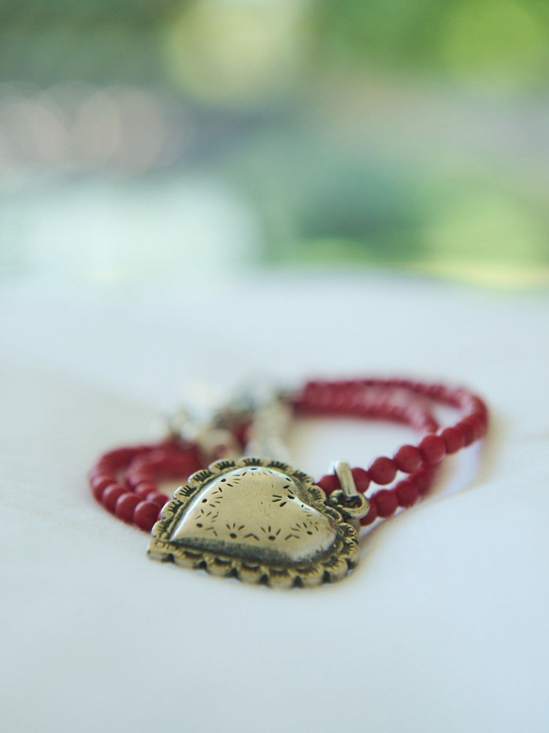 HEART CHARM BRACELET(G0110-G1BL01)