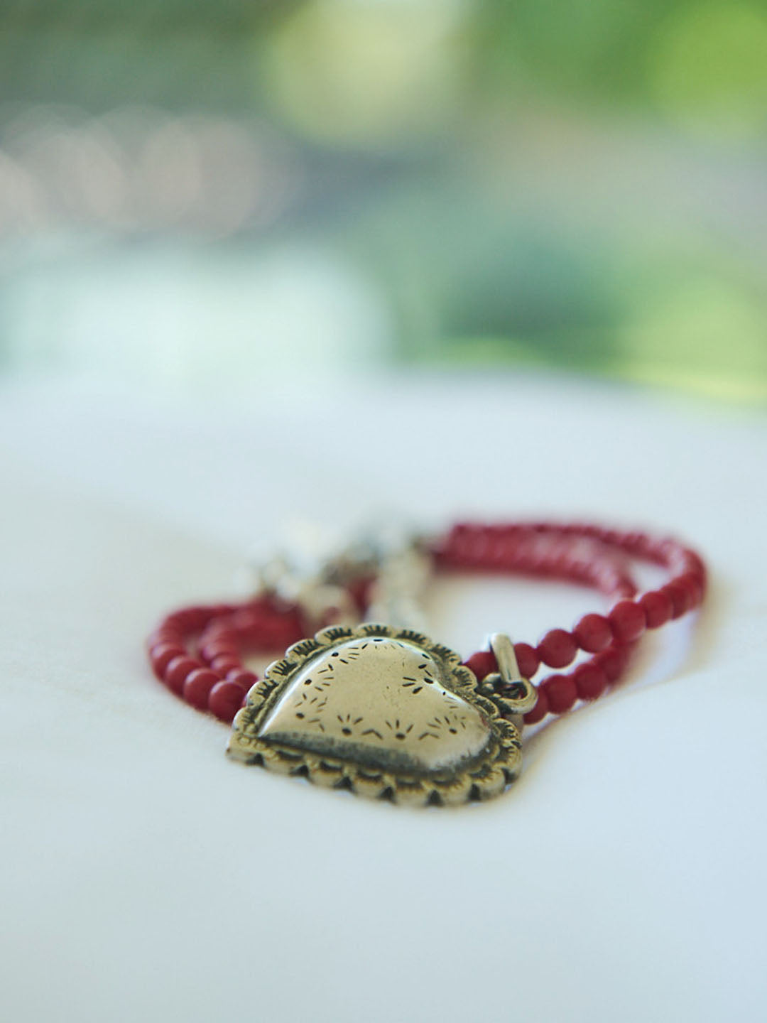 HEART CHARM BRACELET(G0110-G1BL01)
