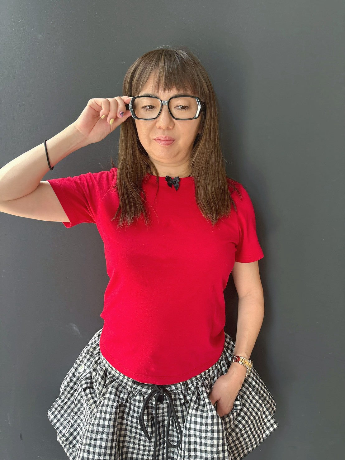 BIG RIBBON S/S TEE(C0489-J1CO03)