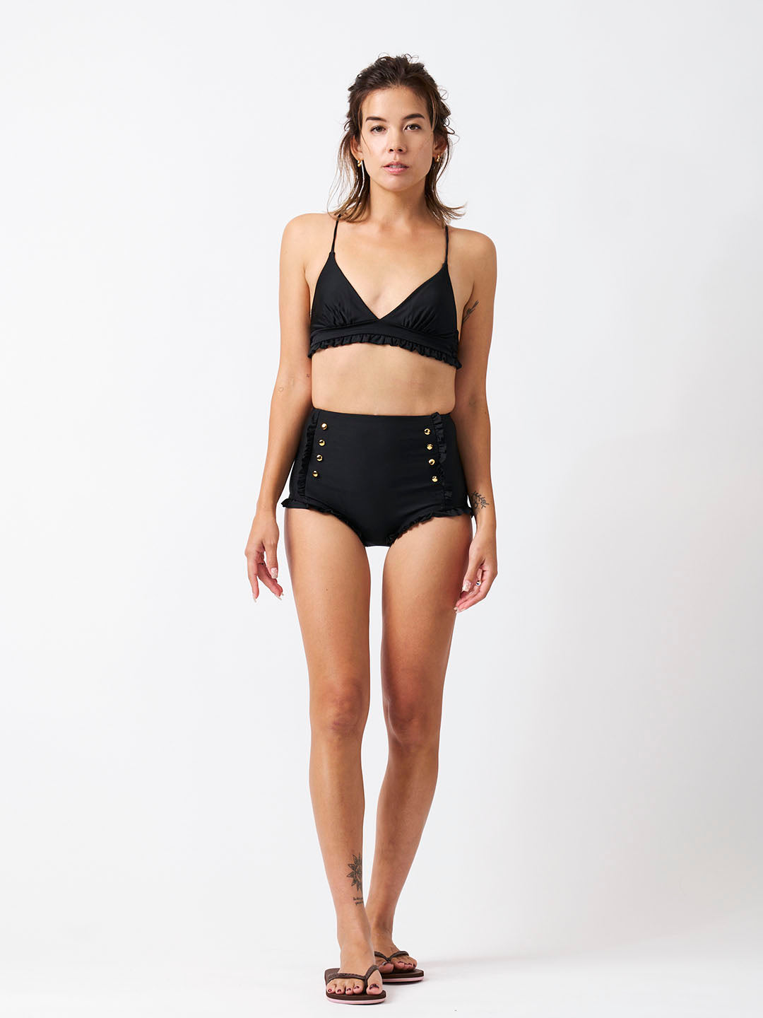 [SWIM WEAR]HIGT WAIST FRILL(S0042-C1PT07)