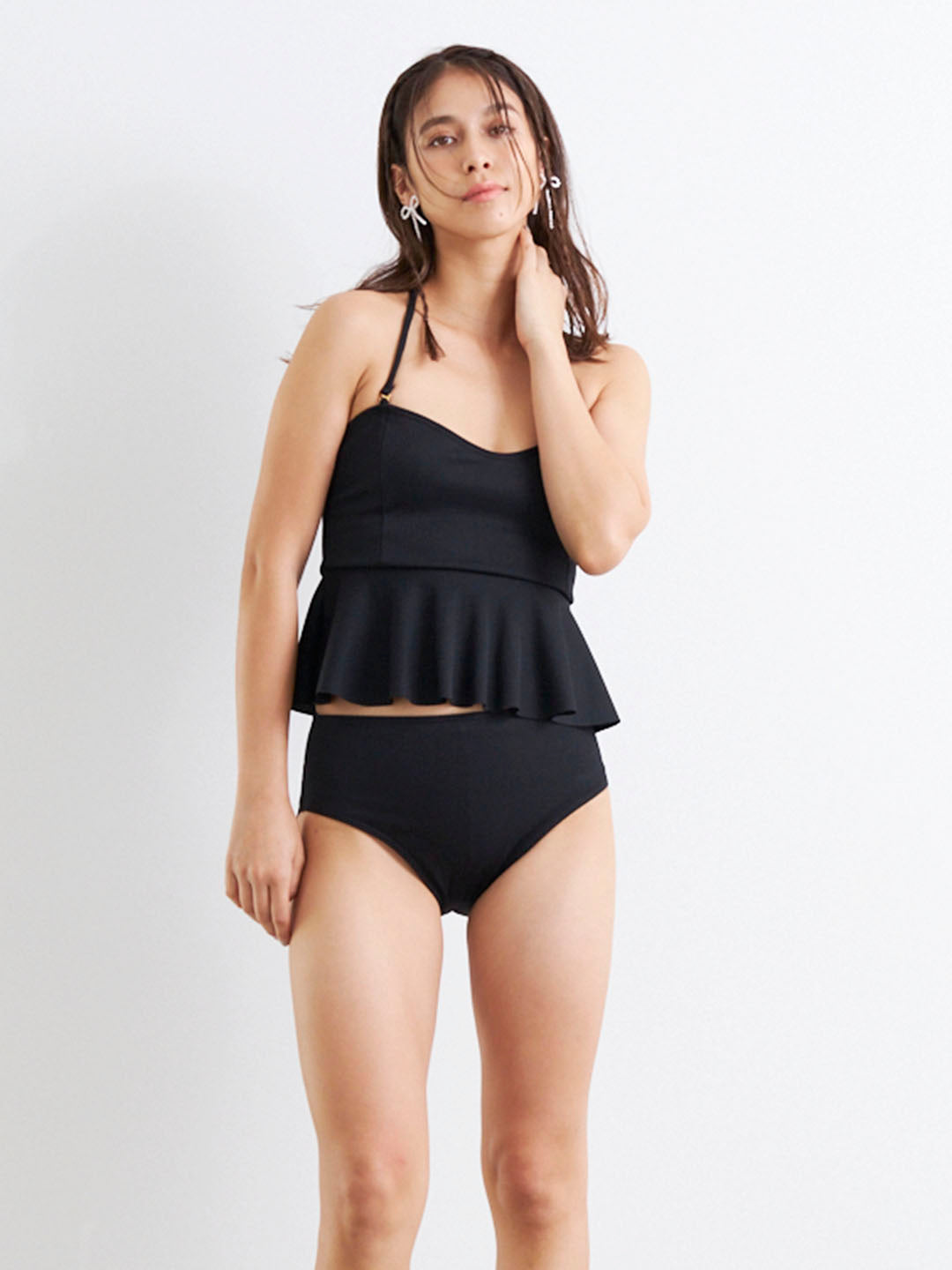 [SWIM WEAR]PEPLUM BUSTIER BIKINI(S0138-I1SW02)